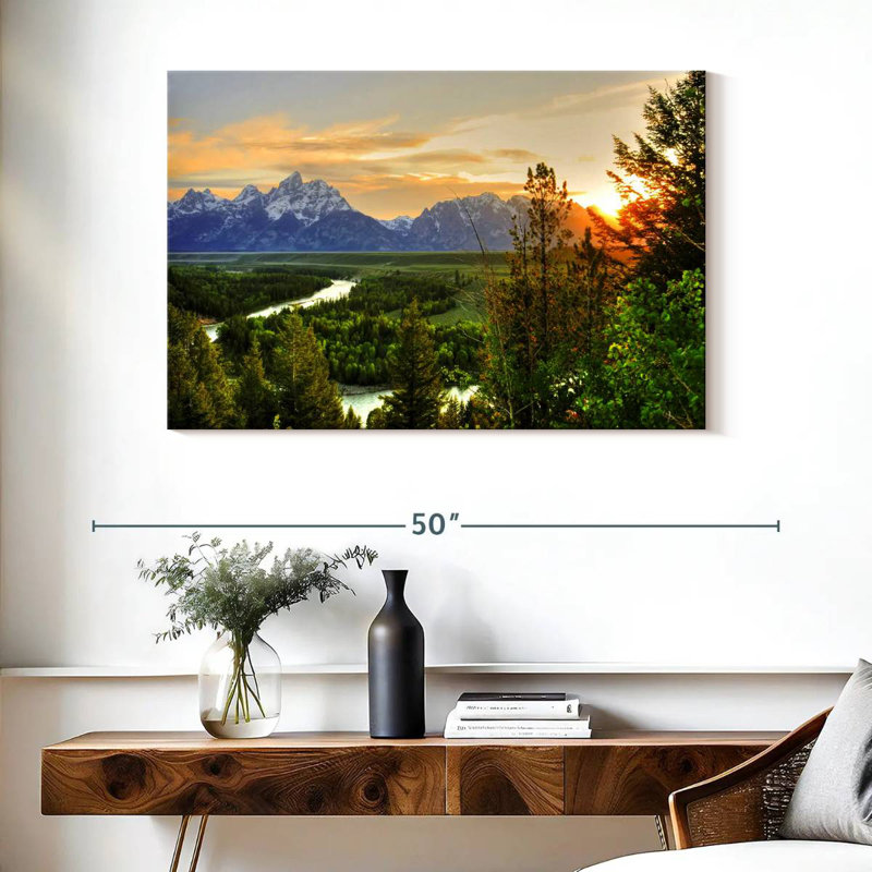 Point de vue d'Alvord Grand Teton, H 26 po x l 39 po