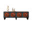 Solid Pine TV Stand with Printed Panel Design-1490844926