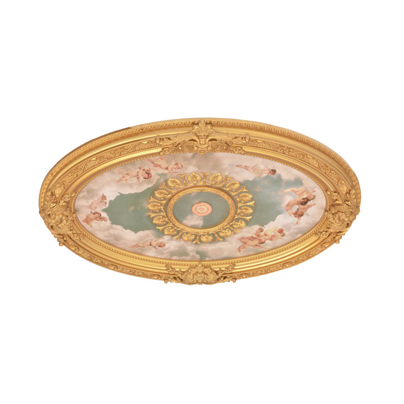 Lustre ovale médaillon de plafond