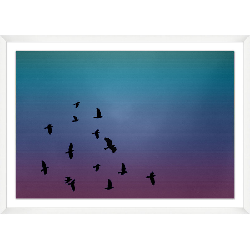 Flock Silhouette 2 Print by Mat Sanders