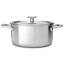 KitchenAid Multi-Ply Stainless Steel Litre Casserole with Lid-72874310-72874311