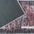 Anti-Slip Low Profile Distressed Oriental Blue Carpet Runner Rug-833773262
