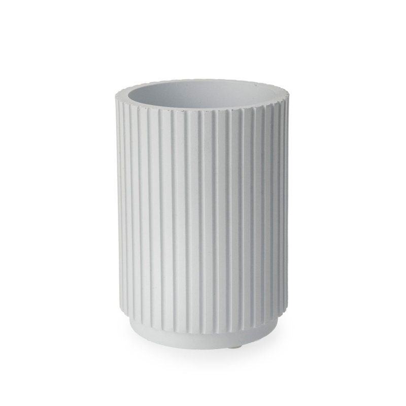 Blue Canyon Polyresin Bathroom Accessory Set, White
