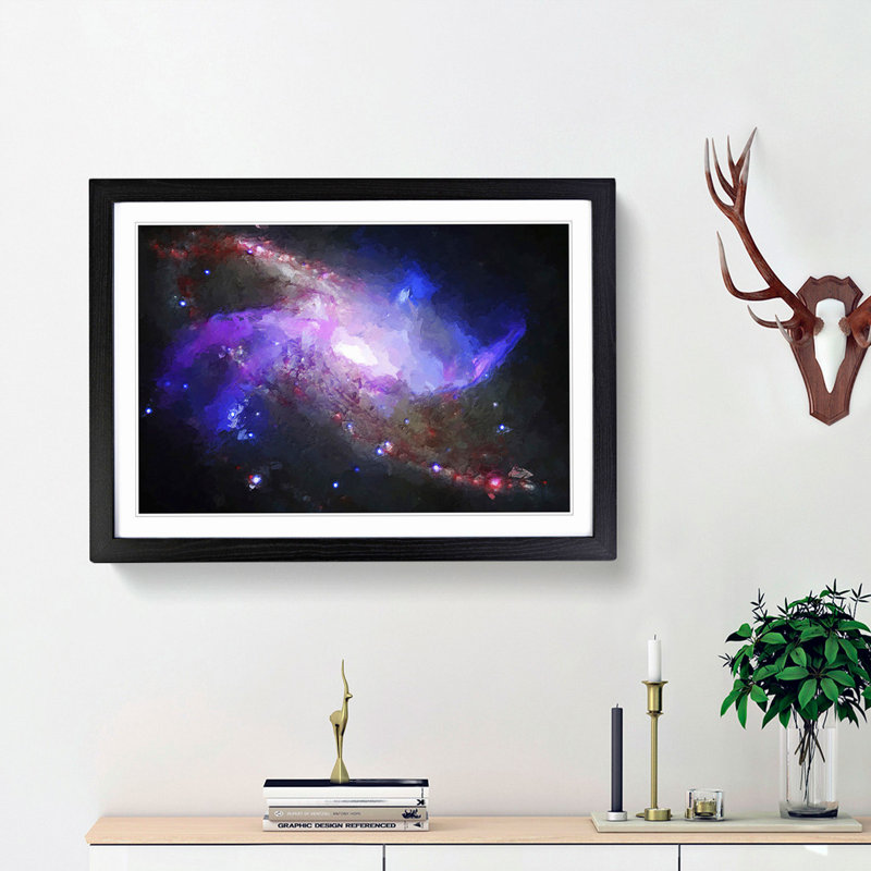 Out of Space Vol.34 in Abstract - Picture Frame Graphic Art Print, Black Framed, 36cm H x 48cm W x 2cm D