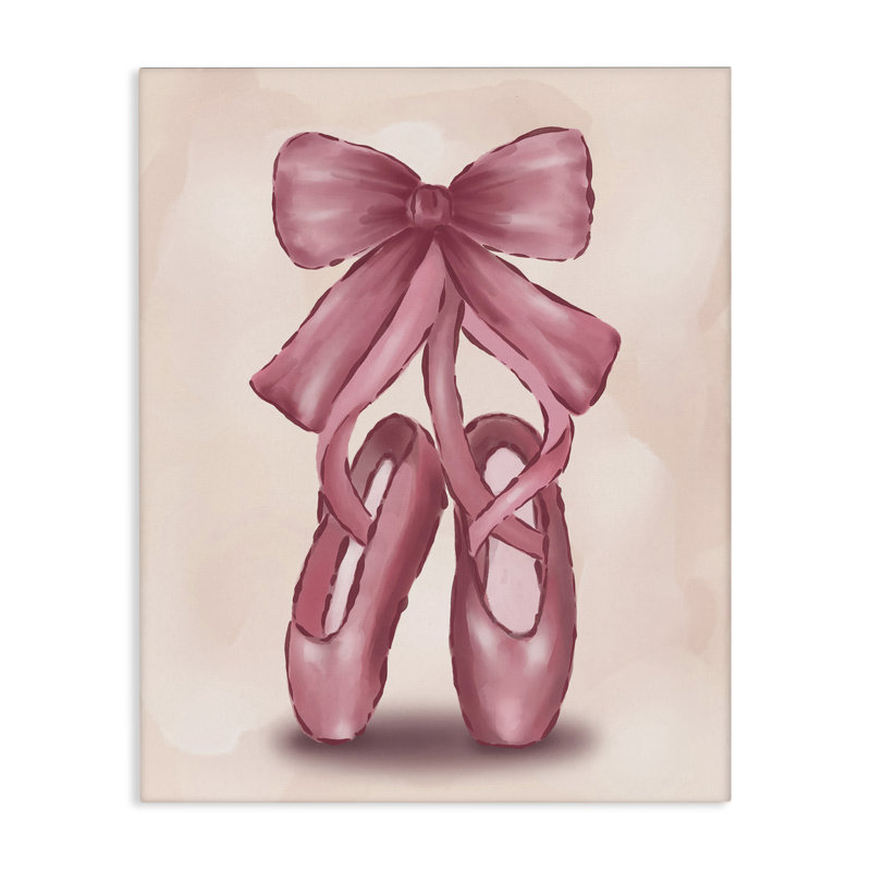 Art mural sur toile Ballet Pantoufles par Hey Bre! Creative Studio, H 20 po x l 16 po