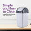 Poubelle à couvercle battant en plastique Superio 4,5 gallons avec couvercle, gris / fumée, 2 po-123541495
