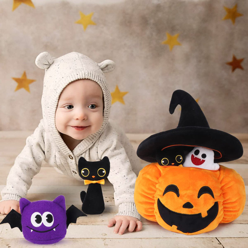 Maïs en peluche citrouille 5ct pour animaux