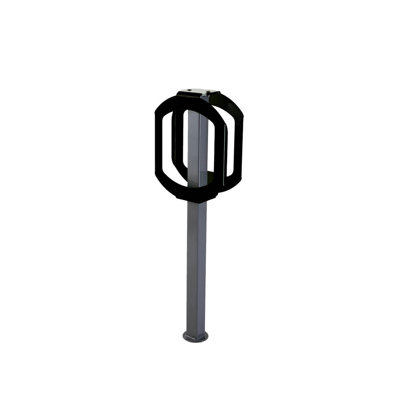 Support pour 2 vélos ancrés, Noir