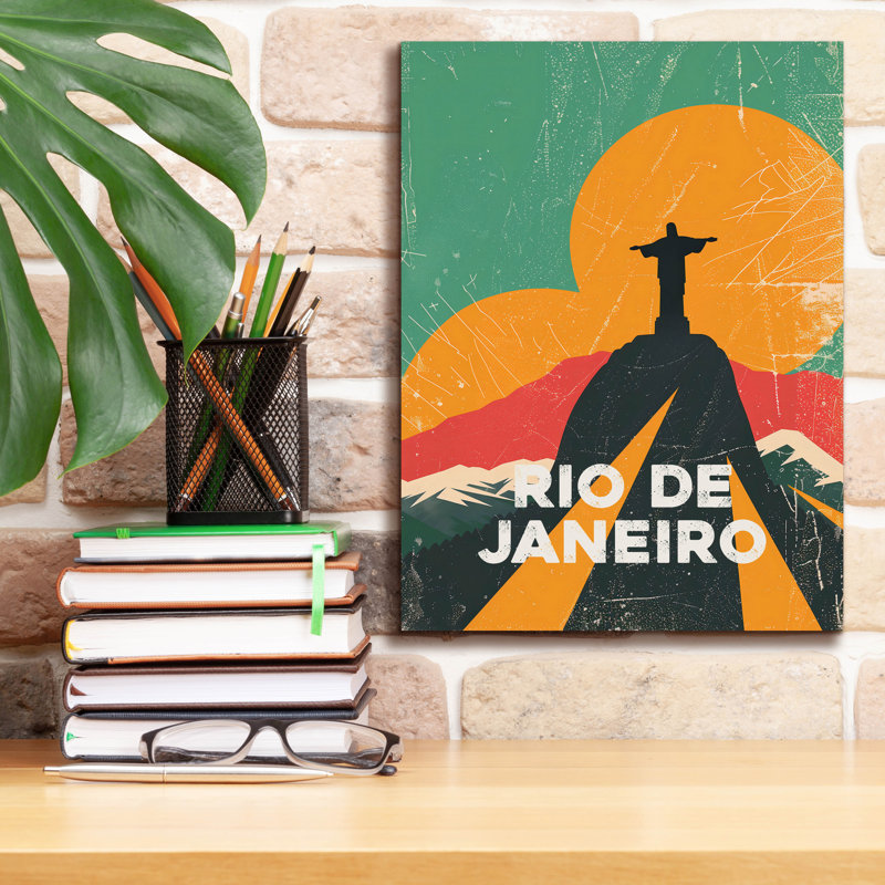 "Epic Graffiti" Rio De Janeiro "par Andreas Magnusson, art mural sur toile, H 16 po x l 12 po x P 0,75 po
