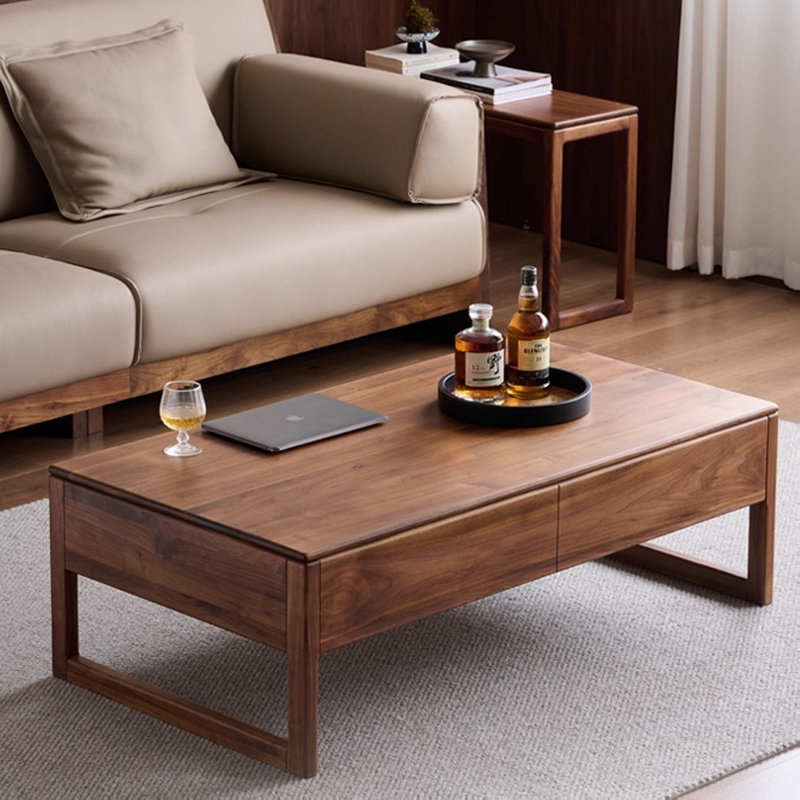Simple and elegant coffee table, 16.54" H x 51.18" L x 27.56" W