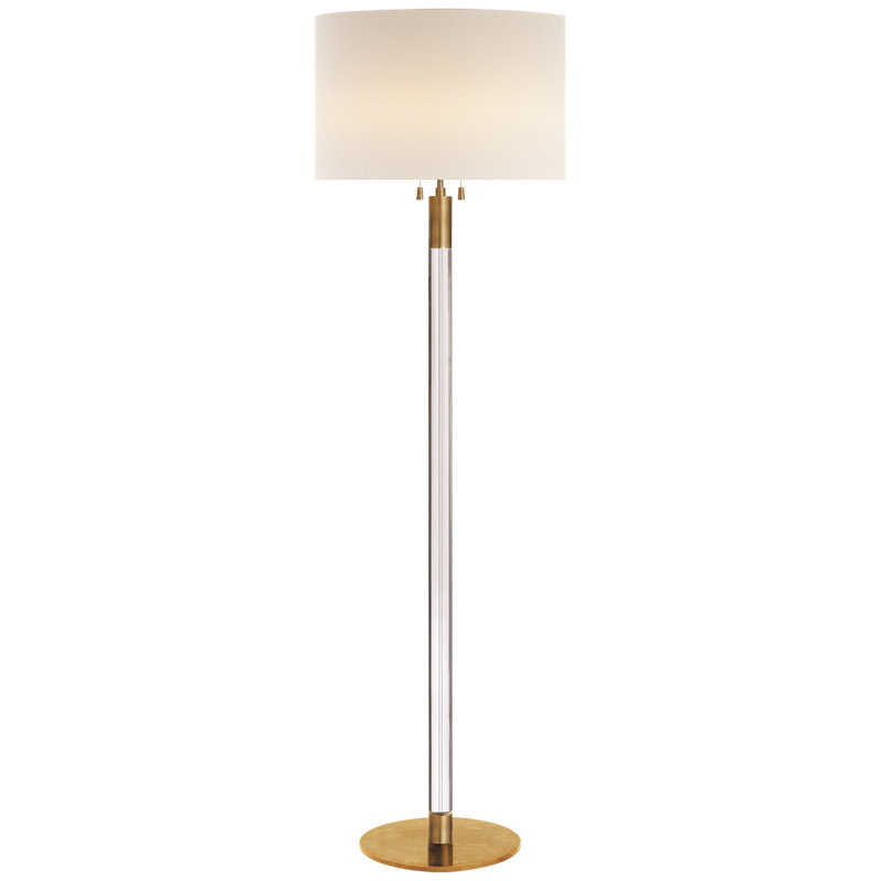AERIN Riga Floor Lamp, Hand-Rubbed Antique Brass