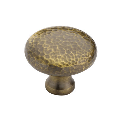 Heritage Brass Heritage Cabinet Knob Victorian Round Hammered Design