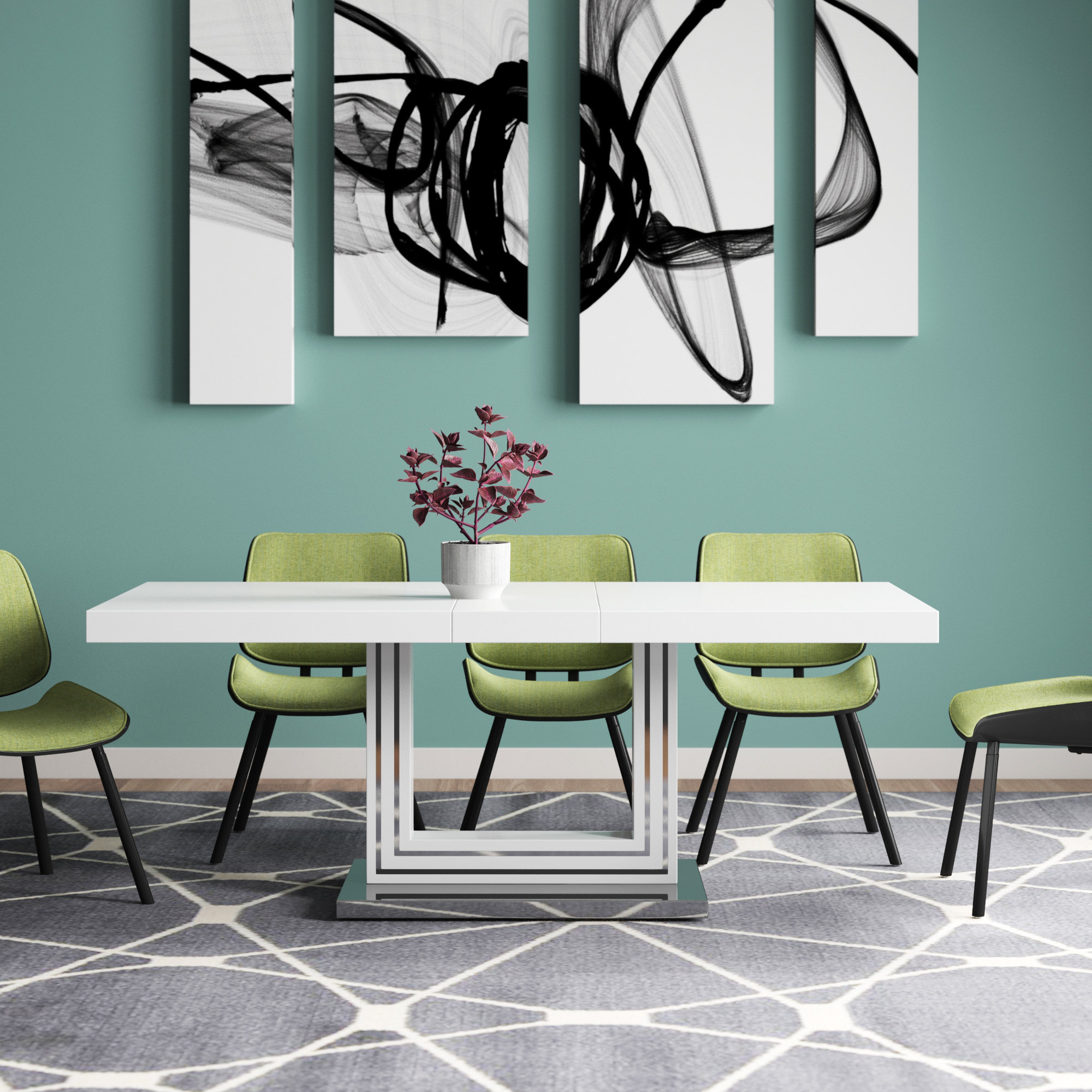 Orren Ellis Knott Extendable Dining Table & Reviews | Wayfair