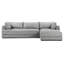 Canapé modulaire en tissu 122 po avec chasse 80 po Marcel-1420491772-1420489729