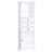 White Tall Storage Cabinet With 3 Drawers And Adjustable Shelves For Bathroom, Study, Office And Interior, MDF Board With Painted Finish-1723884737