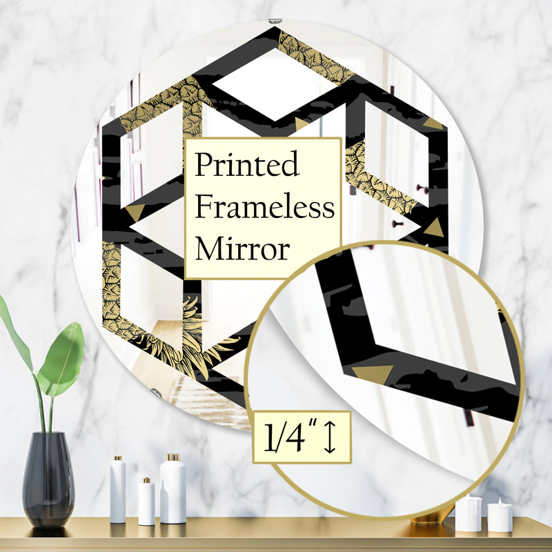 Miroir mural Hexagon Star, H 31,5 po x l po