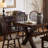 Environmentally pure solid wood log dining table-109664547