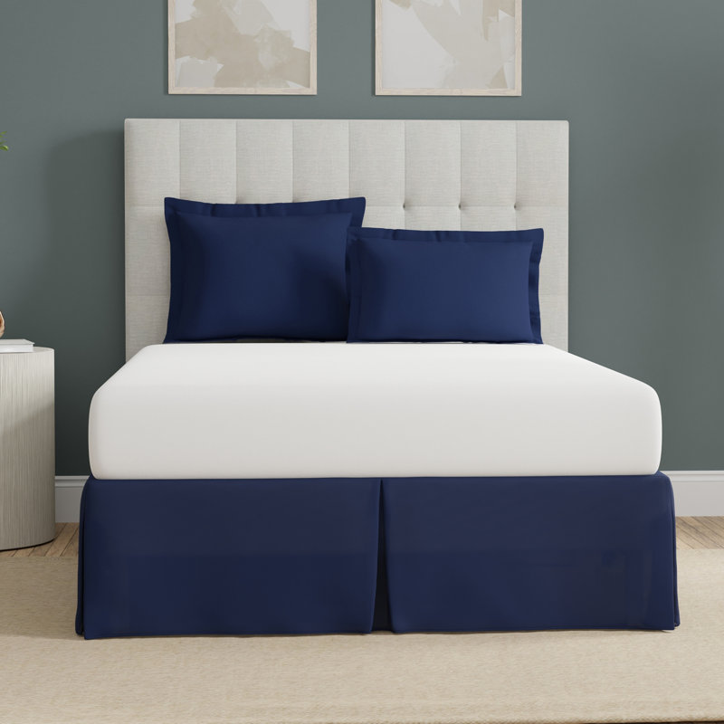 Polyester Sham Set, Navy