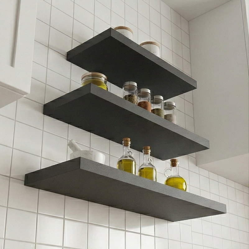 Bynaker Floating Shelf, Black