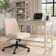 Egils 48W X 24D Farmhouse Writing Desk And Chair Set In Washed Grey, Compact Workspace Solution For Home Office