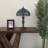 Varley Tiffany Table Lamp Blue Stained Glass Dragonfly LED Bulb Included 12"W*12"D*19"H