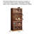 23.62"Brown solid wood display shelf bookcase-1311577467