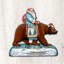 Figurine Tiburon Père Noël sur un grizzly