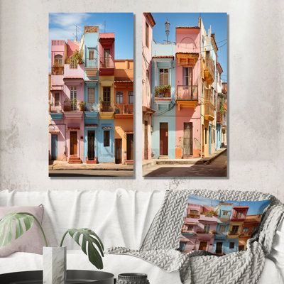Cuba Multicolor Street Charm - Cuba Landscape Metal Prints Set Of 2