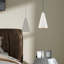 Luminaire suspendu conique à 1 lumière Carolan-1678225726
