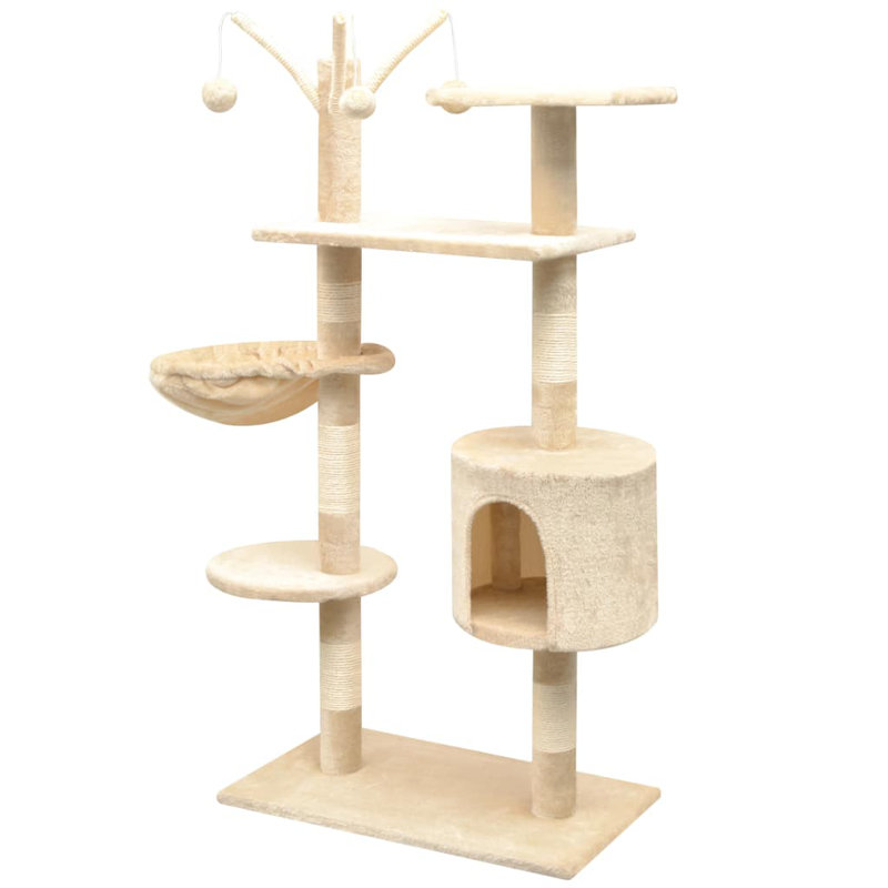 Amerina Cat Tree, 96 cm x 35 cm x 125 cm, Grey