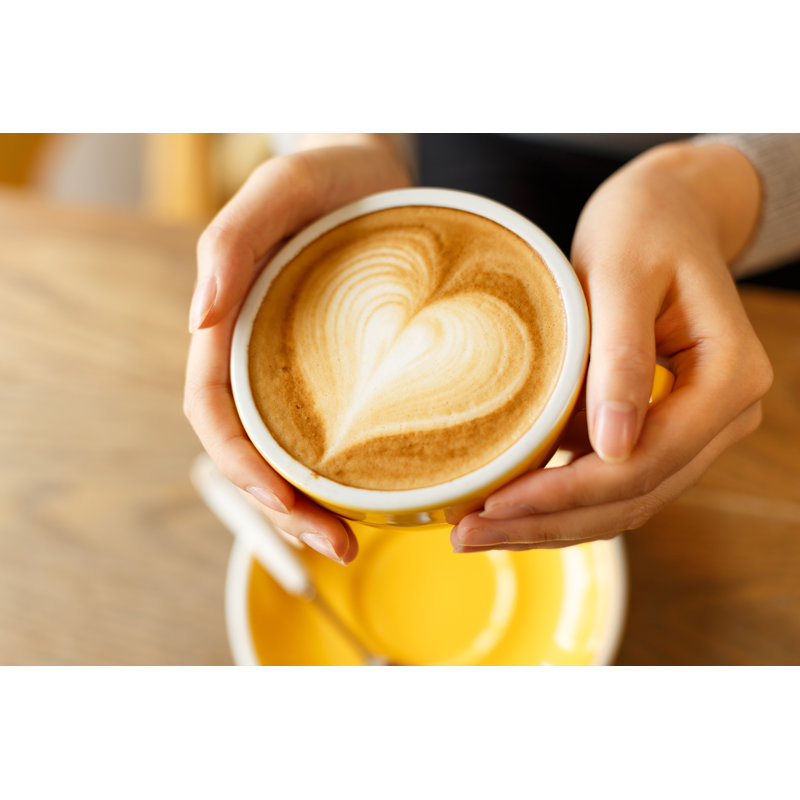 Lady Holding Cup by Zhudifeng - Wrapped Canvas Print, 30cm H x 46cm W