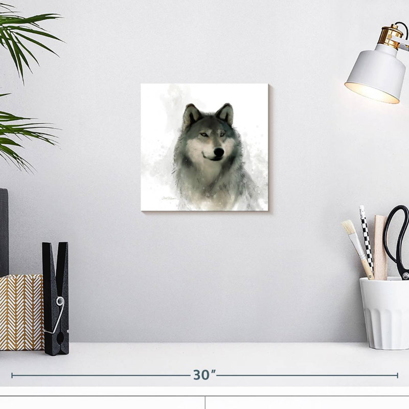 Crowle Rainsoft Wolf, 10" H x 10" W