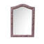Miroir en tissu rose