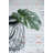 Clear/Black Glass Table Vase-1809072383