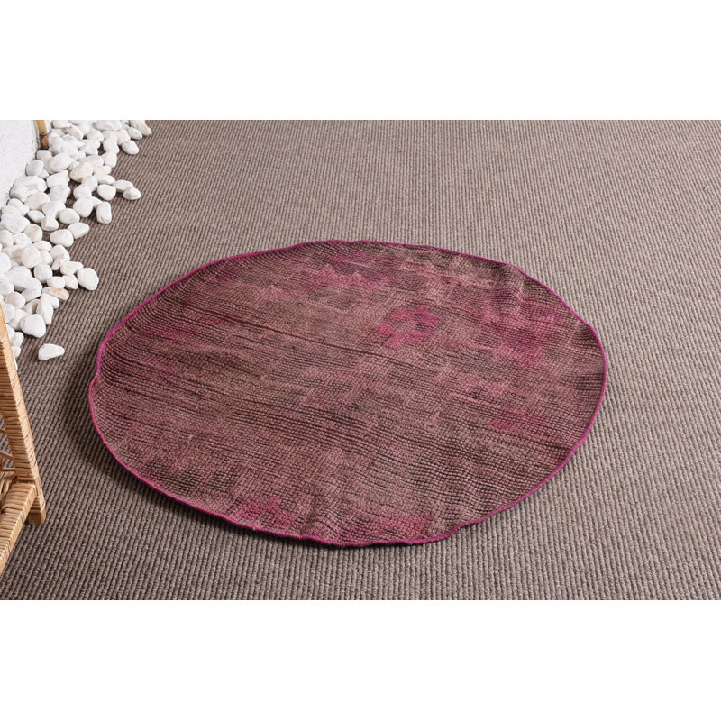 Petits tapis de 3,1 x 3 pi, tapis rétro, tapis rose moderne, tapis de luxe, tapis turcs, tapis aztèque, tapis bohème