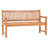 Quinlan 59 " W Teak Solid Wood Outdoor Garden Bench