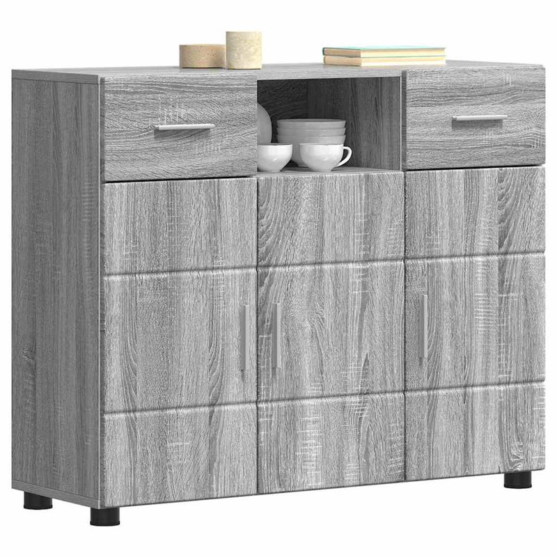 88.5cm Sideboard, Grey Sonoma
