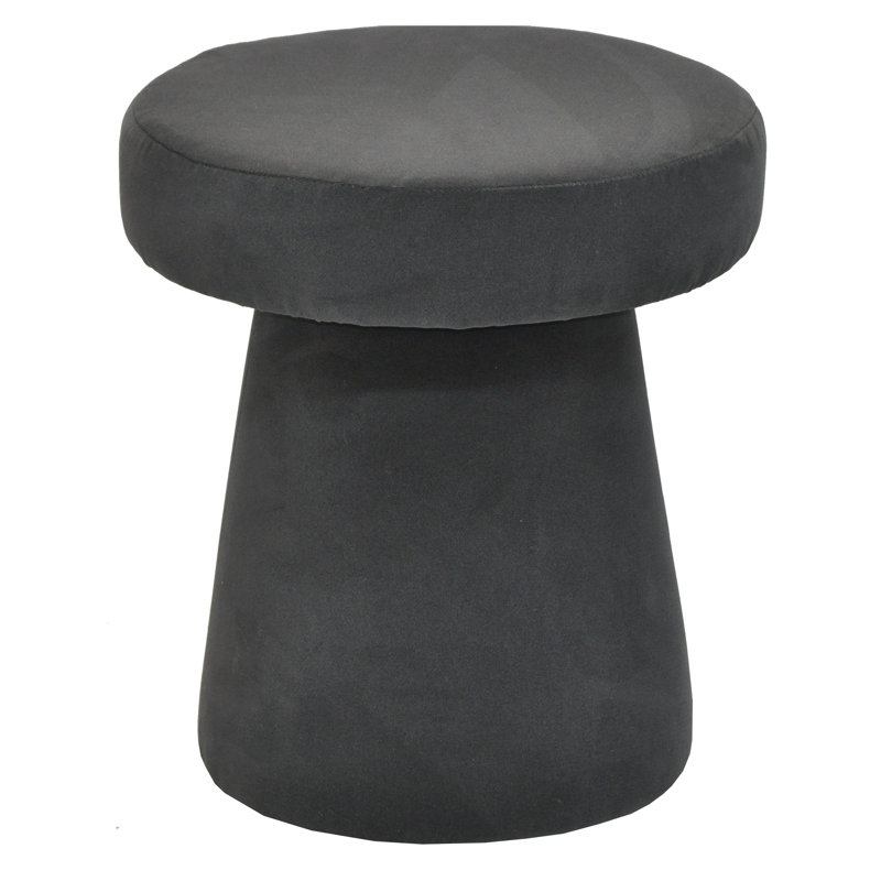 Solid + Manufactured Wood Accent Stool, Graphite