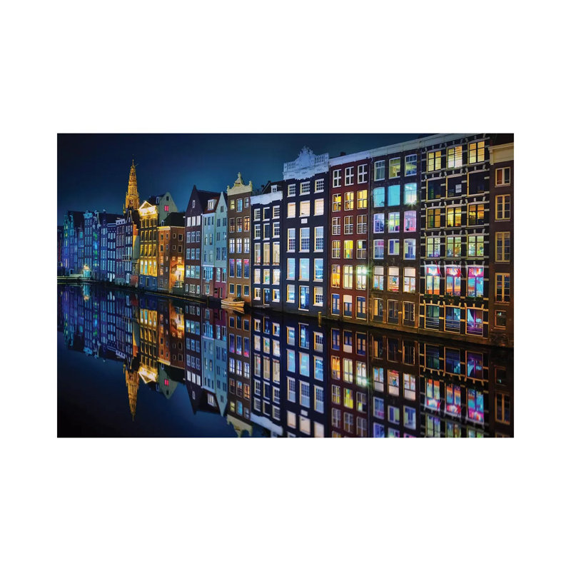 Amsterdam Mirror by Juan Pablo De Miguel - Print on Canvas, Wrapped Canvas, 66.04cm H x 101.6cm W x 3.81cm D