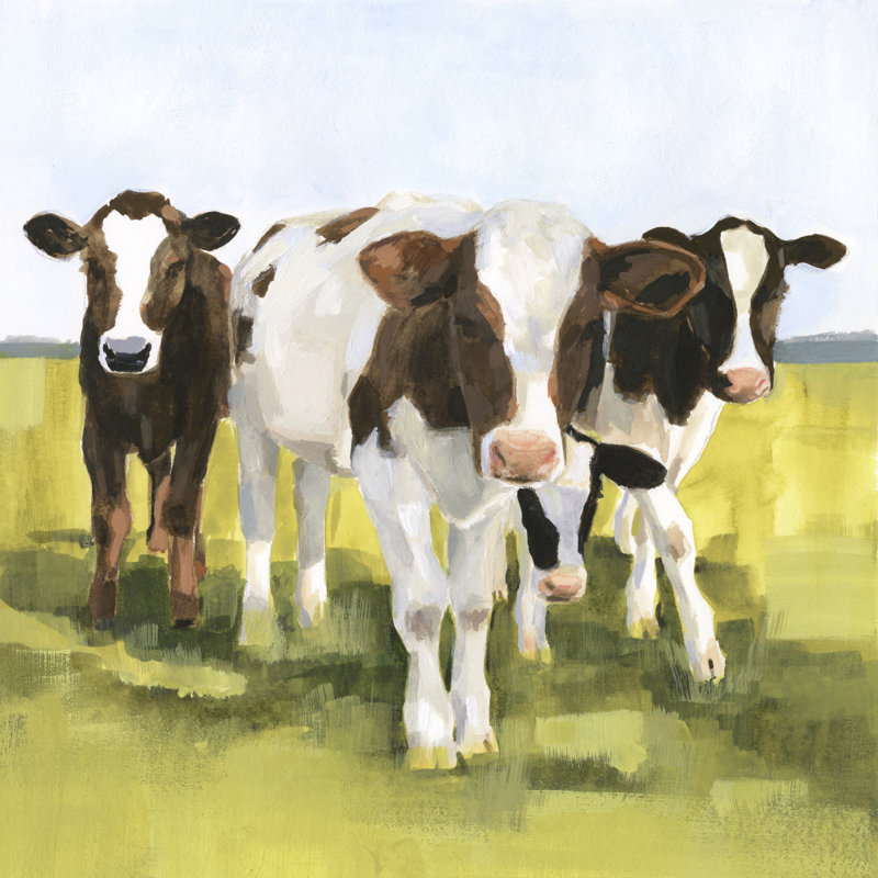 " Grazers II " by Victoria Borges, 12" H x 12" W x 1" D