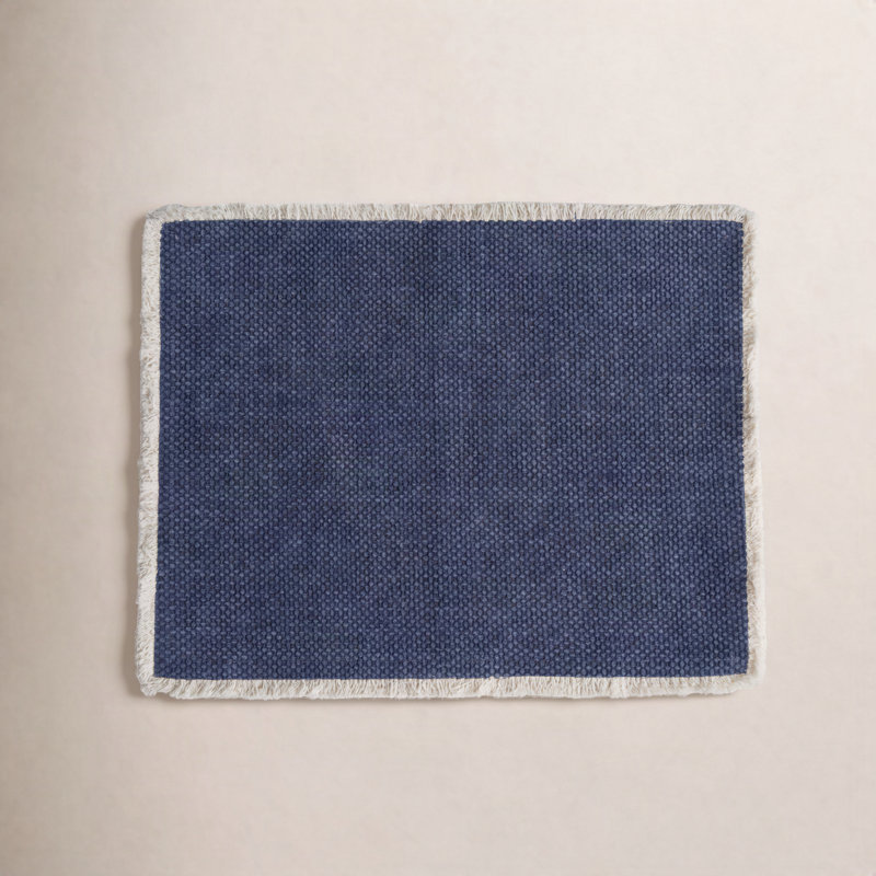 Ensemble de 4 napperons Bali, Bleu marine