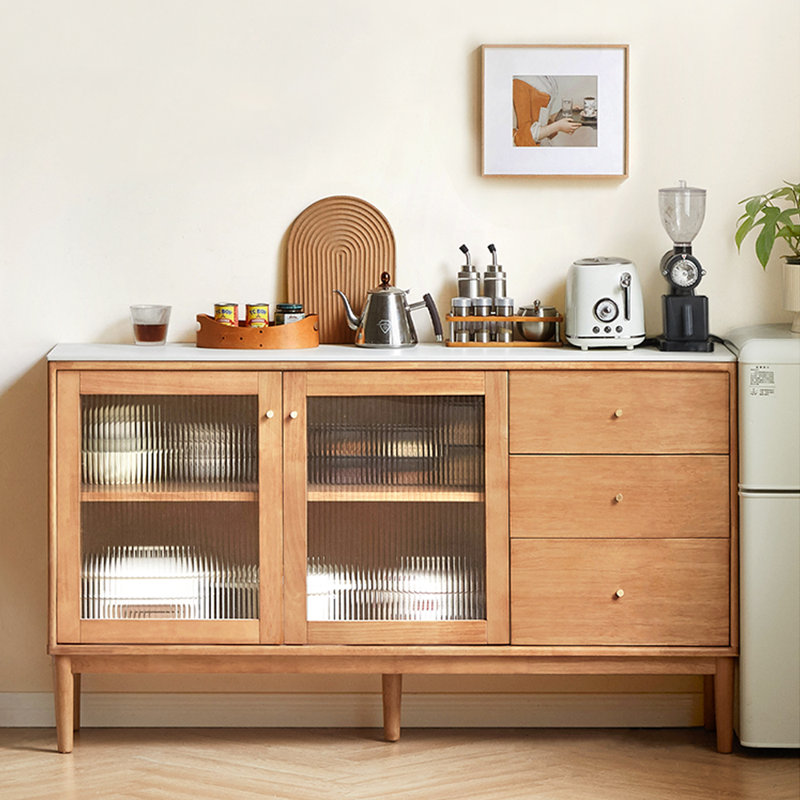 Simple Wooden Dining Accent Cabinet