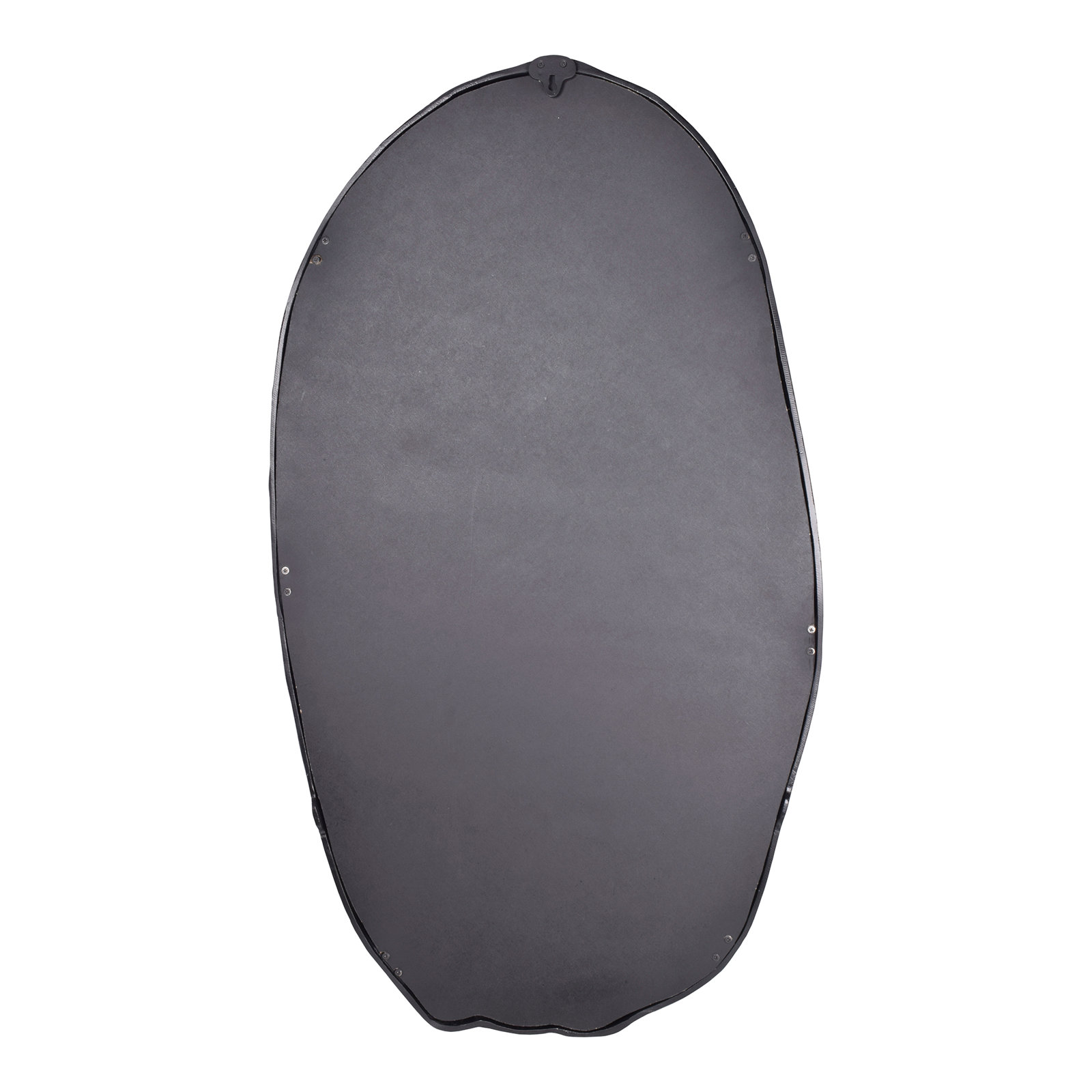 Nola 24" Accent Mirror, Black, 50" x 28"