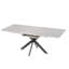 Table de salle à manger extensible de 62,4 po à 78,15 po et 6 chaises rembourrées douces pour une pièce contemporaine rembourrée