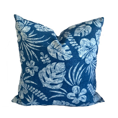 Floral Outdoor Reversible Pillow Cover