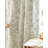 Linen Blackout Peony Flower Printed Rod Pocket Curtain Pair-50202991-50189901