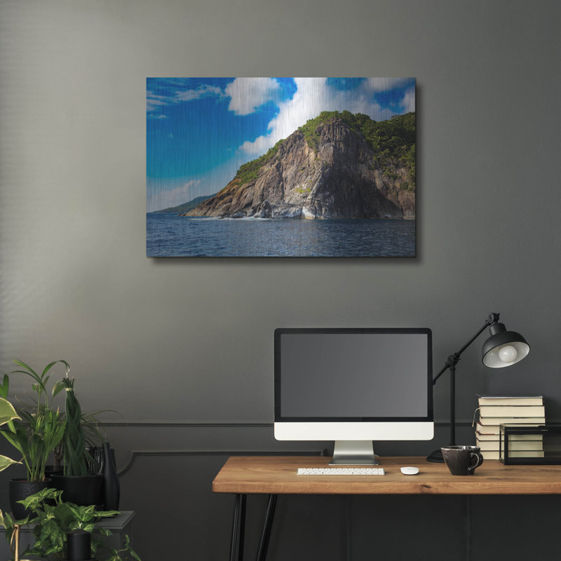 «Majestic Seychelles», art mural en métal, H 24 po x l 36 po