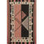 Tapis oriental rose à motif géométrique kilim 8 x 11