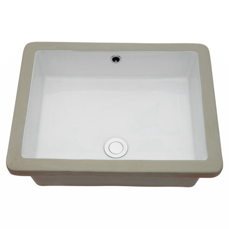 Wenty 15.5'' Ceramic Rectangular Bathroom Sink