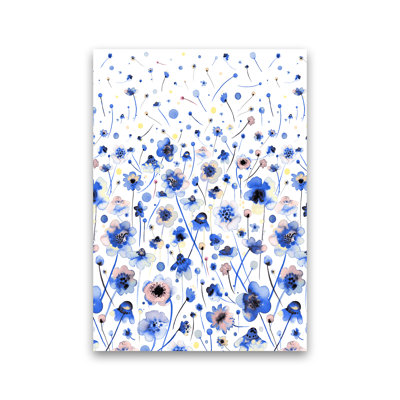 Ink Flowers Degraded - Print